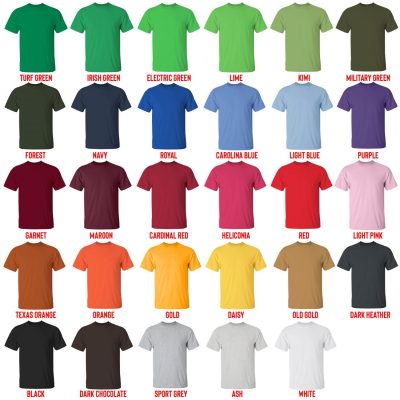 t shirt color chart - Subtronics Shop